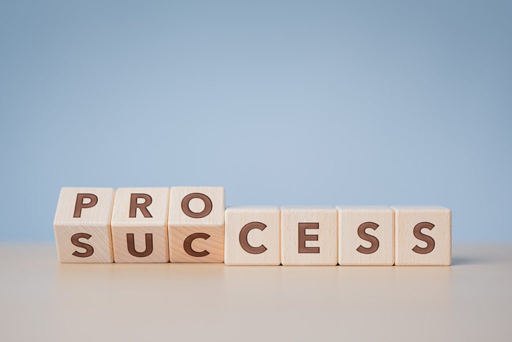 process changing into success