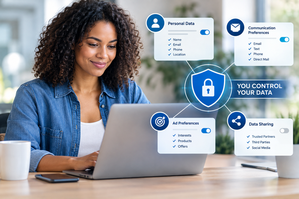 you control your data