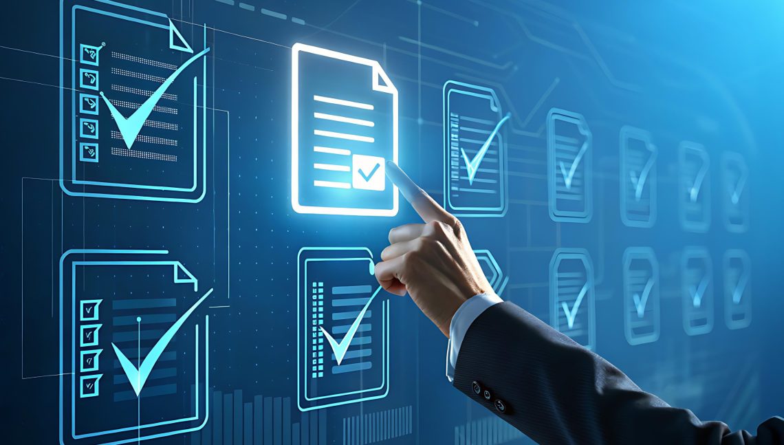 Digital Document Verification and Approval Concept Digital Document Verification and Approval Concept